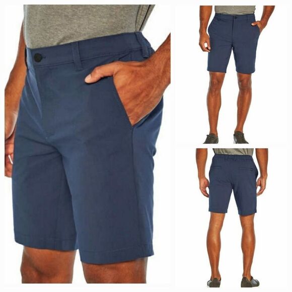 🔸️NWT Banana Republic Blue Men's Elastic Flat Front Shorts Size 36 - Picture 1 of 5